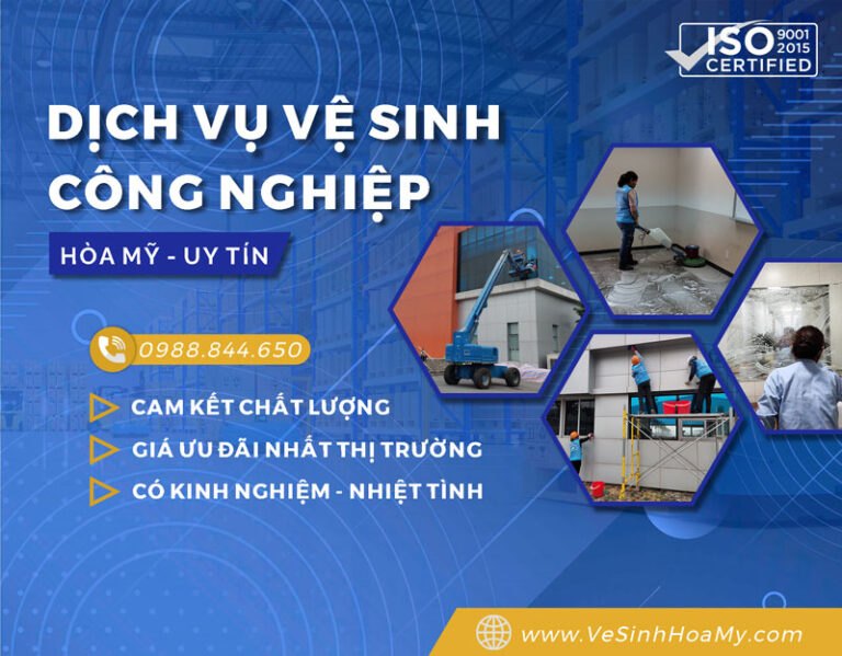 Dịch vụ vệ sinh công nghiệp Hà Nội giá rẻ 3 Banner vệ sinh công nghiệp Hòa Mỹ