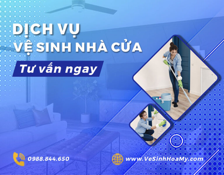 Dịch vụ tổng vệ sinh nhà cửa: Tạo không gian sống sạch sẽ và an lành 6 Banner vệ sinh nhà cửa Hòa Mỹ