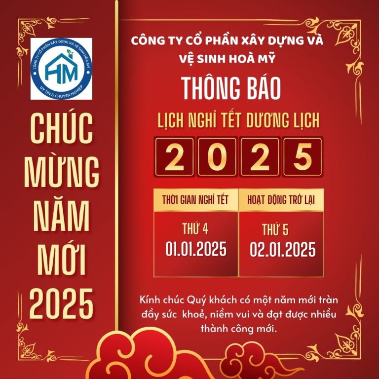 Cong ty Hoa My thong bao nghi tet duong lich 2025